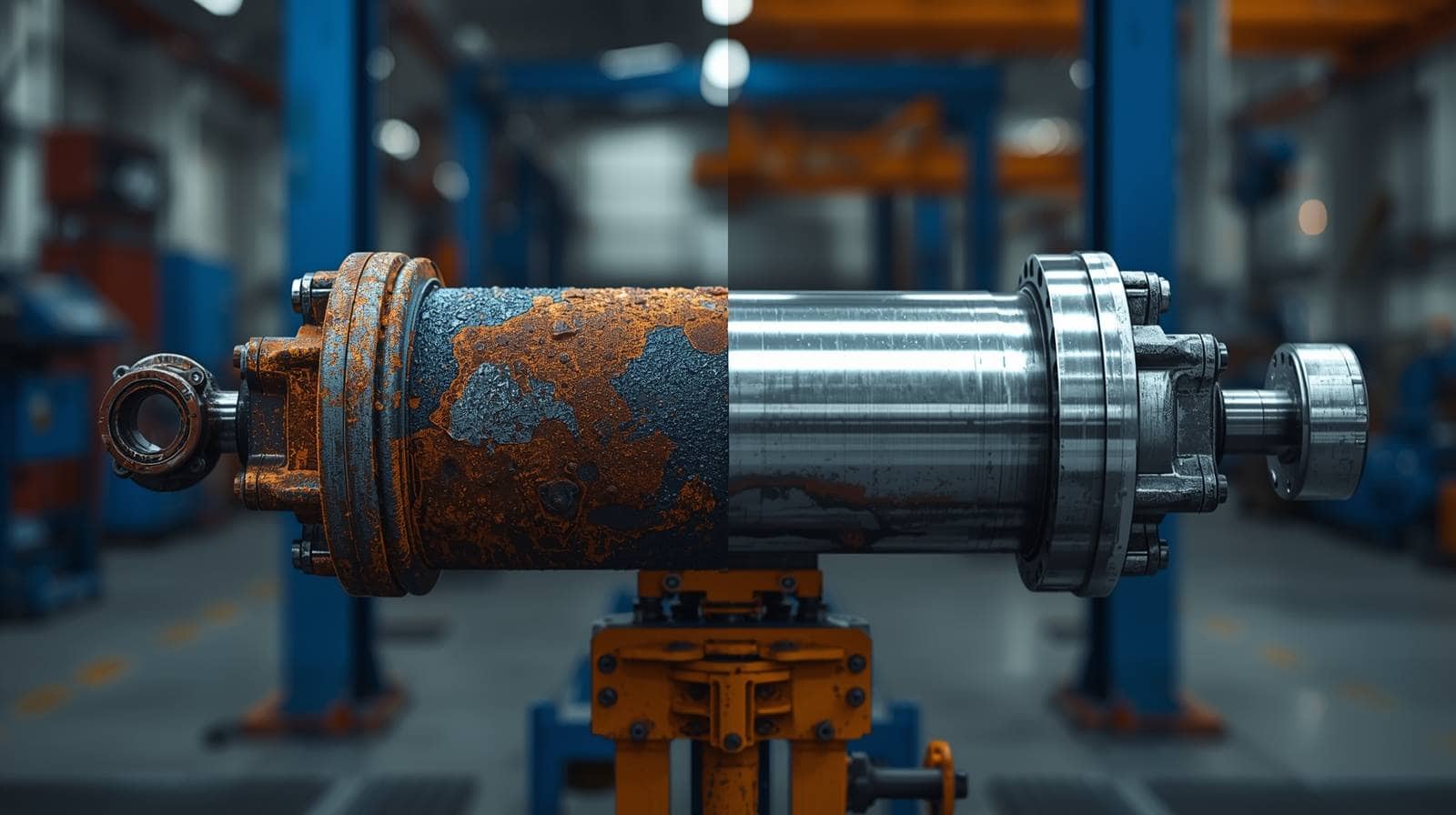 Erros que reduzem vida útil de cilindros hidráulicos